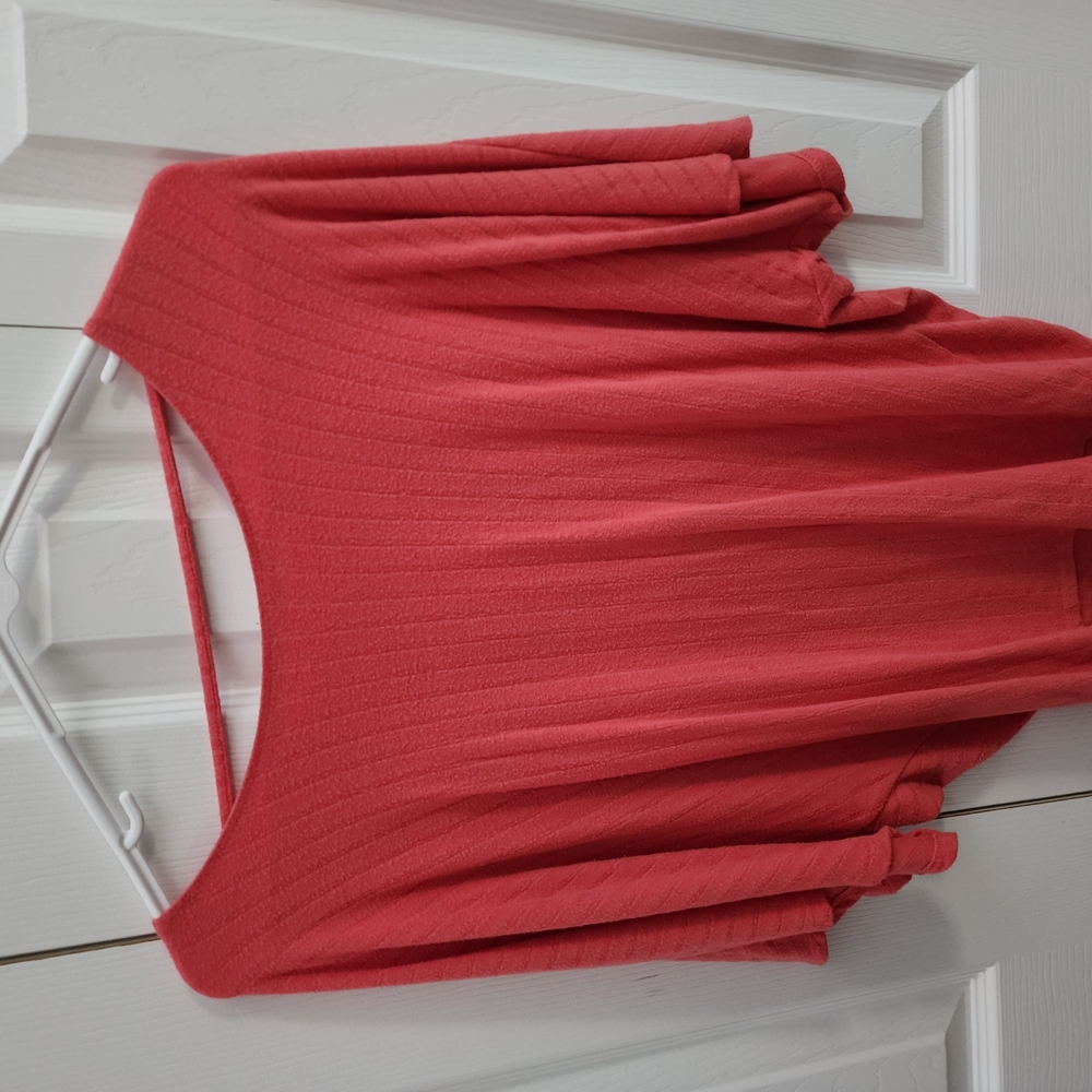 Coral Knit Top
